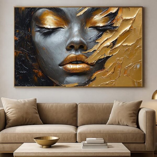 Golden Silence (With frame)