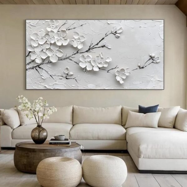Nature's White Rose (Without frame)