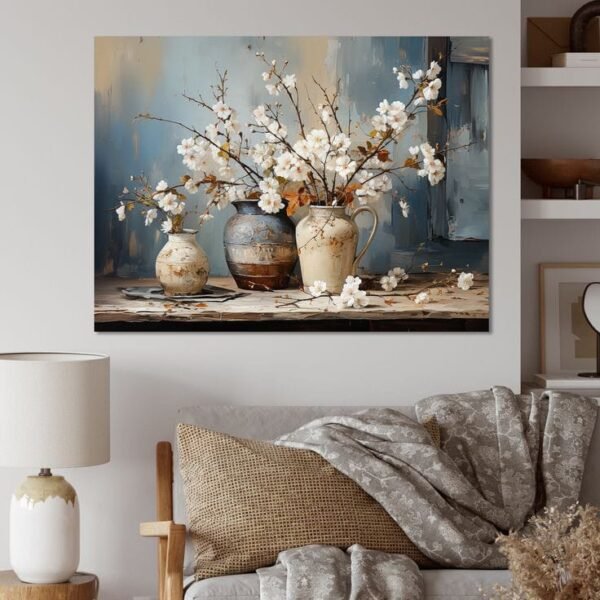 Bloom in Blue (With frame)